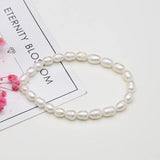 Natural Freshwater Pearl Beads Bracelet Mixcolor Pearls Bangle Jewelry Women