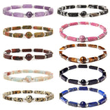Natural Amethyst Square Bead Bracelet for Women