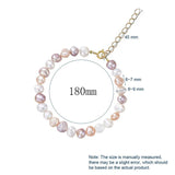 Baroque Pink Pearl Beaded Bracelet for Women