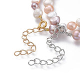 Baroque Pink Pearl Beaded Bracelet for Women