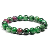 Green Anyolite Ruby Zoisite Stone Beads Bracelet