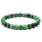 Green Anyolite Ruby Zoisite Stone Beads Bracelet