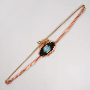Vintage Devil's Eye Beaded Bracelet