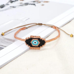 Vintage Devil's Eye Beaded Bracelet