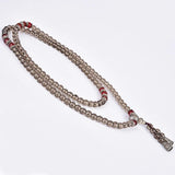 Tibetan Smoking Quartz Stone Buddha Bracelet Men Jewelry