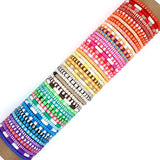 Multicolor Heishi Disc Beaded Bracelet Set