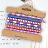 Multicolor Heishi Disc Beaded Bracelet Set