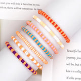 Multicolor Heishi Disc Beaded Bracelet Set