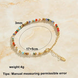 Plated Lady Charms bracelet with Natural Stone Necklace