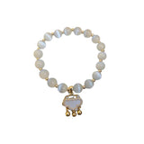Opal Bracelet Ball Pingan Lock for Women Girl Birthday Gift