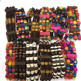African Shape Wood Beads Bracelet - Mixed Designs