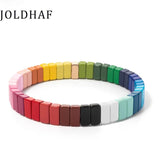 Colorful Enamel Boho Beads Bracelets for Women