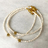 Fine Jewelry Bracelet with Natural Pearl and Stone Pendant