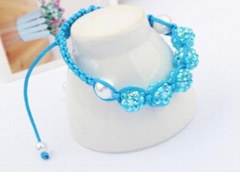 Hot Micro Pave CZ Disco Resin Bracelet for Kids Jewelry