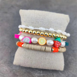 Freshwater Pearl Heishi Eye Bracelet for Girl