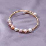 Baroque Pearl Bracelet Bangle Open Cuff Bangles Wedding