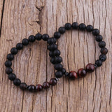 Boho Tiger Eye Beaded Bracelet 2pc Stack Stone Sets for Women