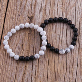 Boho Tiger Eye Beaded Bracelet 2pc Stack Stone Sets for Women