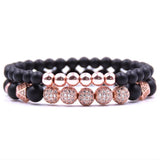 Crystal Ball Ethnic Charm Bracelets Set For Men Women
