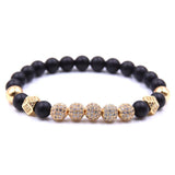 Crystal Ball Ethnic Charm Bracelets Set For Men Women