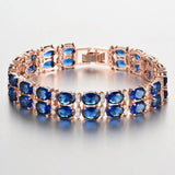 Exaggerated Zircon Bracelet in Four Colors