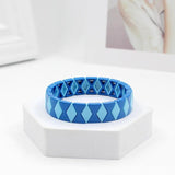 Bohemian Geometric Rhombus Enamel Bracelet