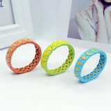 Bohemian Geometric Rhombus Enamel Bracelet