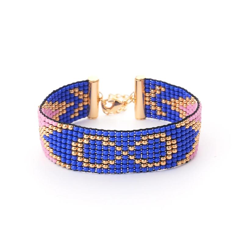 Geometric Bohemian Rice Bead Bracelet
