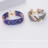 Geometric Bohemian Rice Bead Bracelet