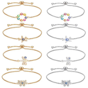 Lucky Evil Eye Charm Bracelet for Women