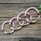 Sunstone Lodolite Labradorite Beads Prayer Bracelet Balance Power