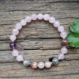 Sunstone Lodolite Labradorite Beads Prayer Bracelet Balance Power