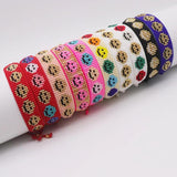 Smiling Face Beaded Bracelet Bohemia Adjustable Unisex