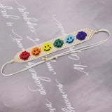 Smiling Face Beaded Bracelet Bohemia Adjustable Unisex