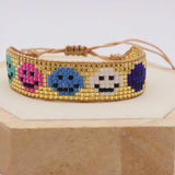 Smiling Face Beaded Bracelet Bohemia Adjustable Unisex
