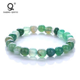 Men Agate Crystal Beaded Bracelet for Women Gift