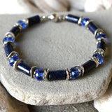 Lapis Lazuli Pyrite Hematite Bracelet