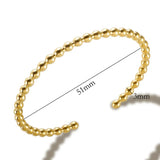 Stainless Steel C Shaped Bracelet Women Charm Bangle