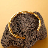 Stainless Steel C Shaped Bracelet Women Charm Bangle