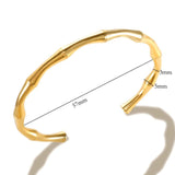 Stainless Steel C Shaped Bracelet Women Charm Bangle