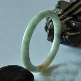 Hand Carved Round Bar Jade Bracelet Men Women Light Jade Bracelet