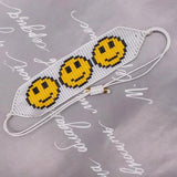 Smiling Face Bead Rice Ball Bracelet