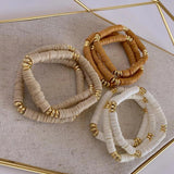 YASTYT Beaded Heishi Bracelets Polymer Clay Ins Summer Style