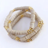 YASTYT Beaded Heishi Bracelets Polymer Clay Ins Summer Style