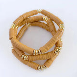 YASTYT Beaded Heishi Bracelets Polymer Clay Ins Summer Style