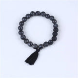 8mm Stone Tassel Bracelet Friendship Stretch Beads Jewelry