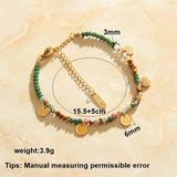 Plated Maiden Women's Bracelet Colored Stone Friendship Jewelry