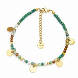 Plated Maiden Women's Bracelet Colored Stone Friendship Jewelry