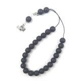 Matt 10mm Crystal Beads Bracelet Hand Misbaha Prayer Beads Jewelry