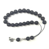 Matt 10mm Crystal Beads Bracelet Hand Misbaha Prayer Beads Jewelry